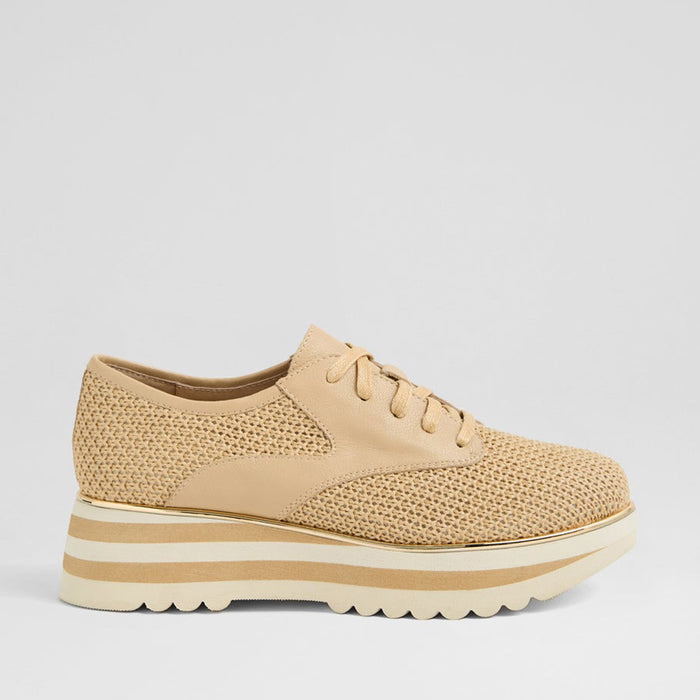 DJANGO & JULIETTE ENDO NATURAL CAMEL - Women Sneakers - Collective Shoes 