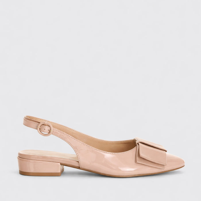 DJANGO & JULIETTE EVENNING CAPPUCCINO PATENT - Women Sandals - Collective Shoes 