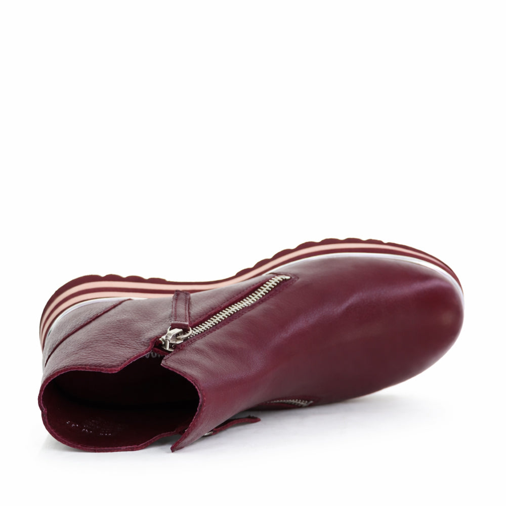 DJANGO & JULIETTE EVOL BURGUNDY - Women Boots - Collective Shoes 