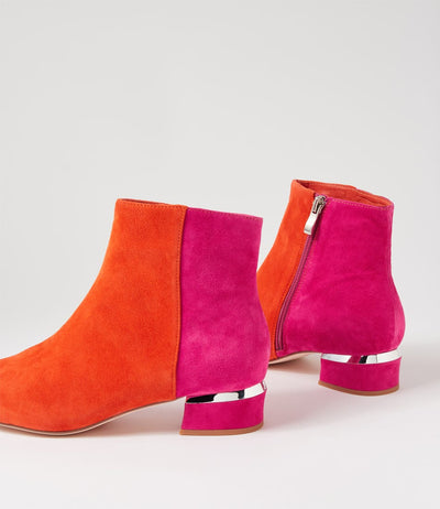 DJANGO & JULIETTE GARYIE ORANGE FUCHSIA - Women Boots - Collective Shoes 