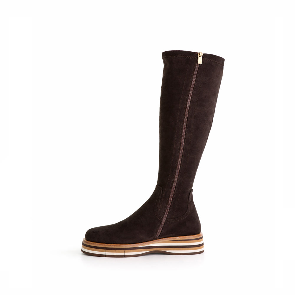 DJANGO & JULIETTE GESBIT CHOCO - Women High Boots - Collective Shoes 