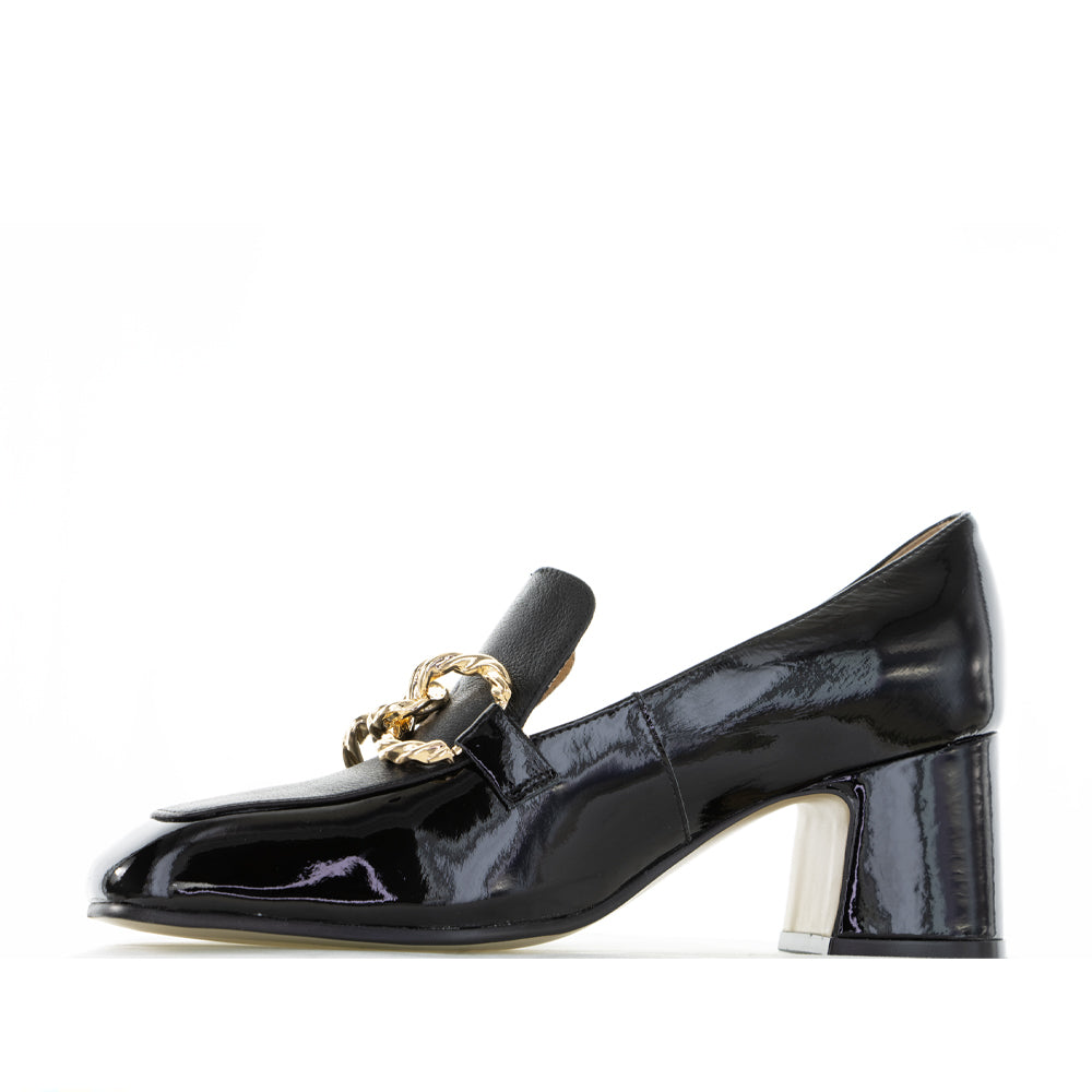 DJANGO & JULIETTE KEEFE BLACK PATENT - Women Heels - Collective Shoes 