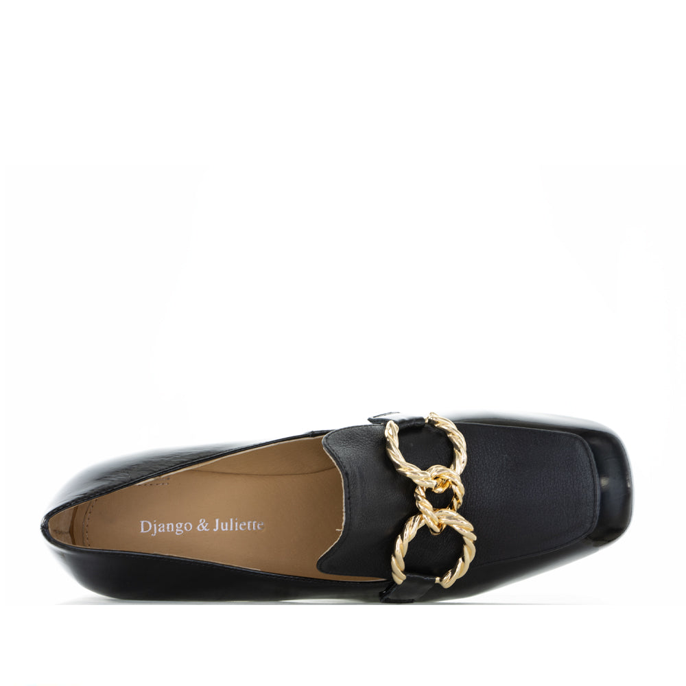 DJANGO & JULIETTE KEEFE BLACK PATENT - Women Heels - Collective Shoes 