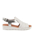 Load image into Gallery viewer, DJANGO & JULIETTE MADIS WHITE SILVER - Women Sandals - Collective Shoes 
