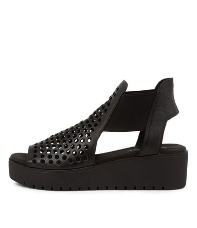 DJANGO & JULIETTE ODEYA BLACK - Women Sandals - Collective Shoes 