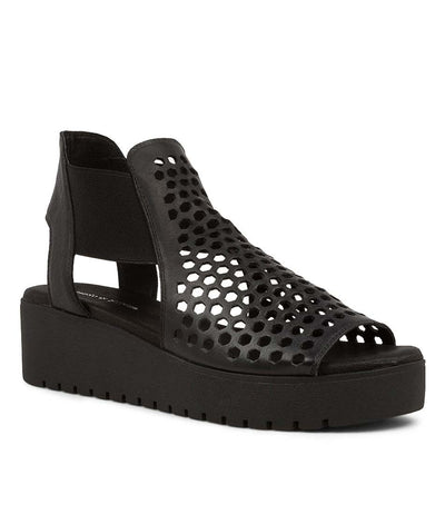DJANGO & JULIETTE ODEYA BLACK - Women Sandals - Collective Shoes 