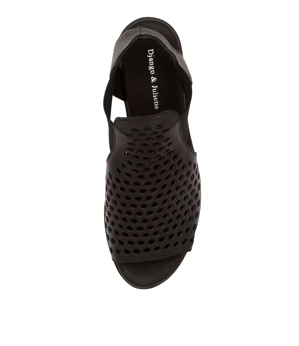 DJANGO & JULIETTE ODEYA BLACK - Women Sandals - Collective Shoes 