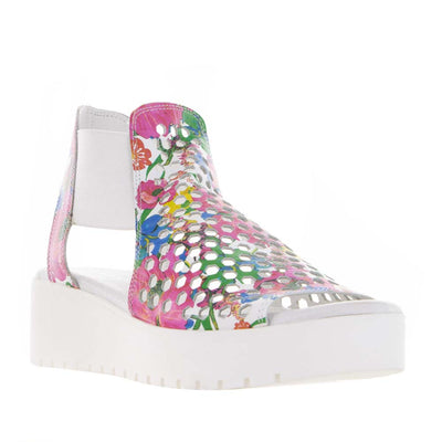 DJANGO & JULIETTE ODEYA WHITE FLOWERMANIA - Women Sandals - Collective Shoes 