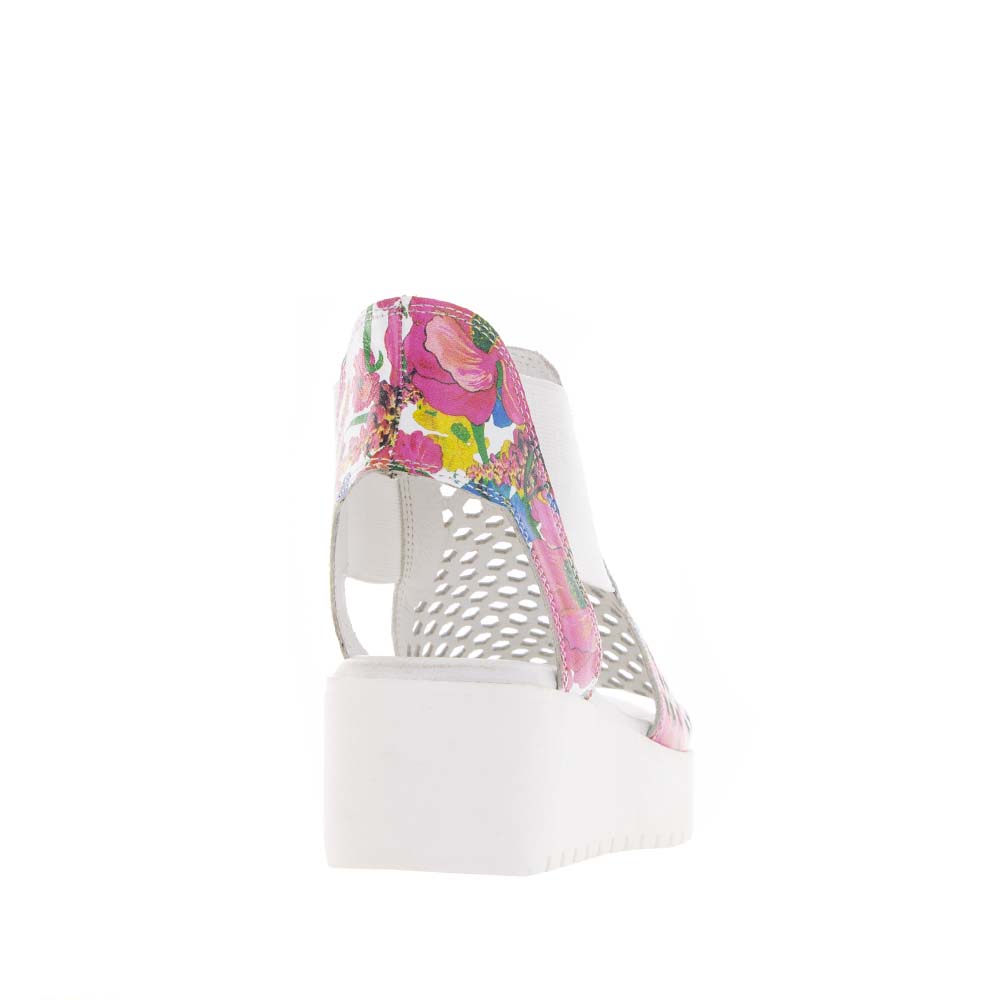 DJANGO & JULIETTE ODEYA WHITE FLOWERMANIA - Women Sandals - Collective Shoes 