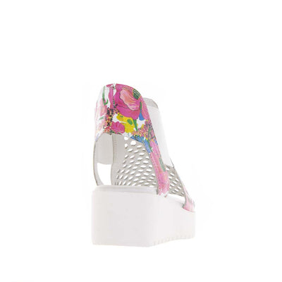 DJANGO & JULIETTE ODEYA WHITE FLOWERMANIA - Women Sandals - Collective Shoes 