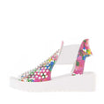 Load image into Gallery viewer, DJANGO & JULIETTE ODEYA WHITE FLOWERMANIA - Women Sandals - Collective Shoes 
