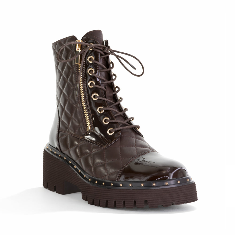 DJANGO & JULIETTE OWEMMIA CHOCOLATE - Women Boots - Collective Shoes 