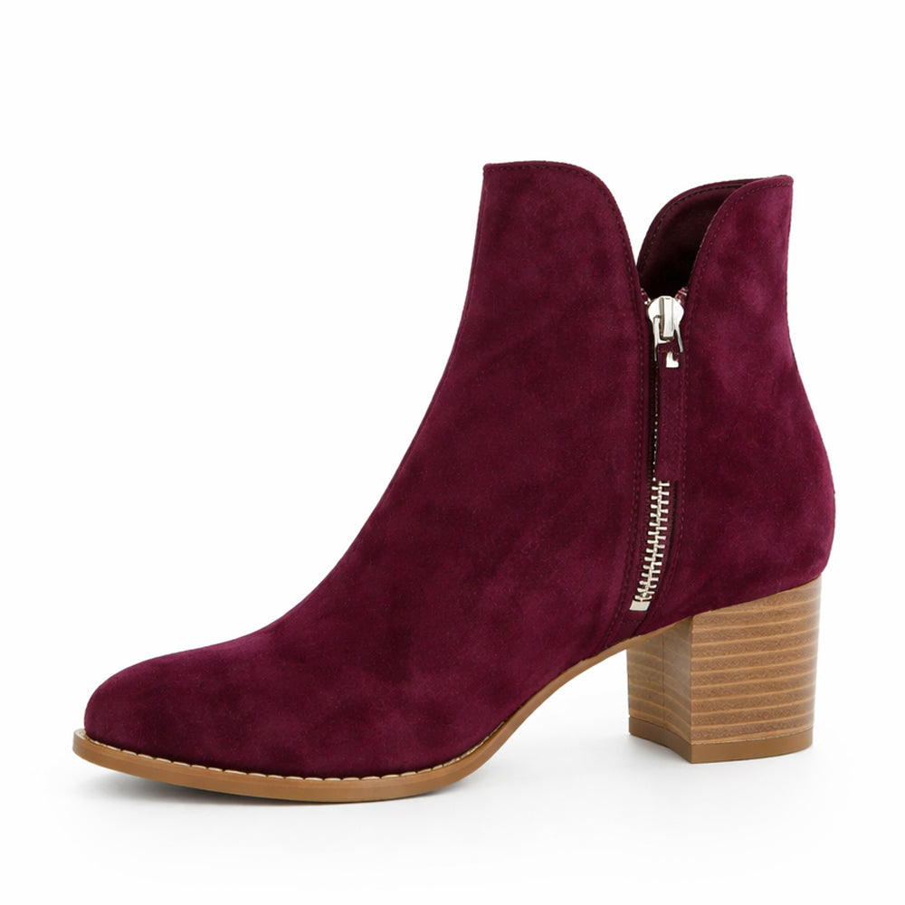 DJANGO & JULIETTE SHIANNELY BURGUNDY - Women Boots - Collective Shoes 