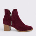 Load image into Gallery viewer, DJANGO & JULIETTE SHIANNELY BURGUNDY - Women Boots - Collective Shoes 
