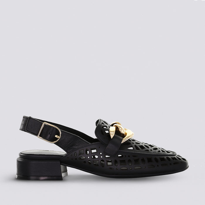DJANGO & JULIETTE VOOPER BLACK - Women Sandals - Collective Shoes 