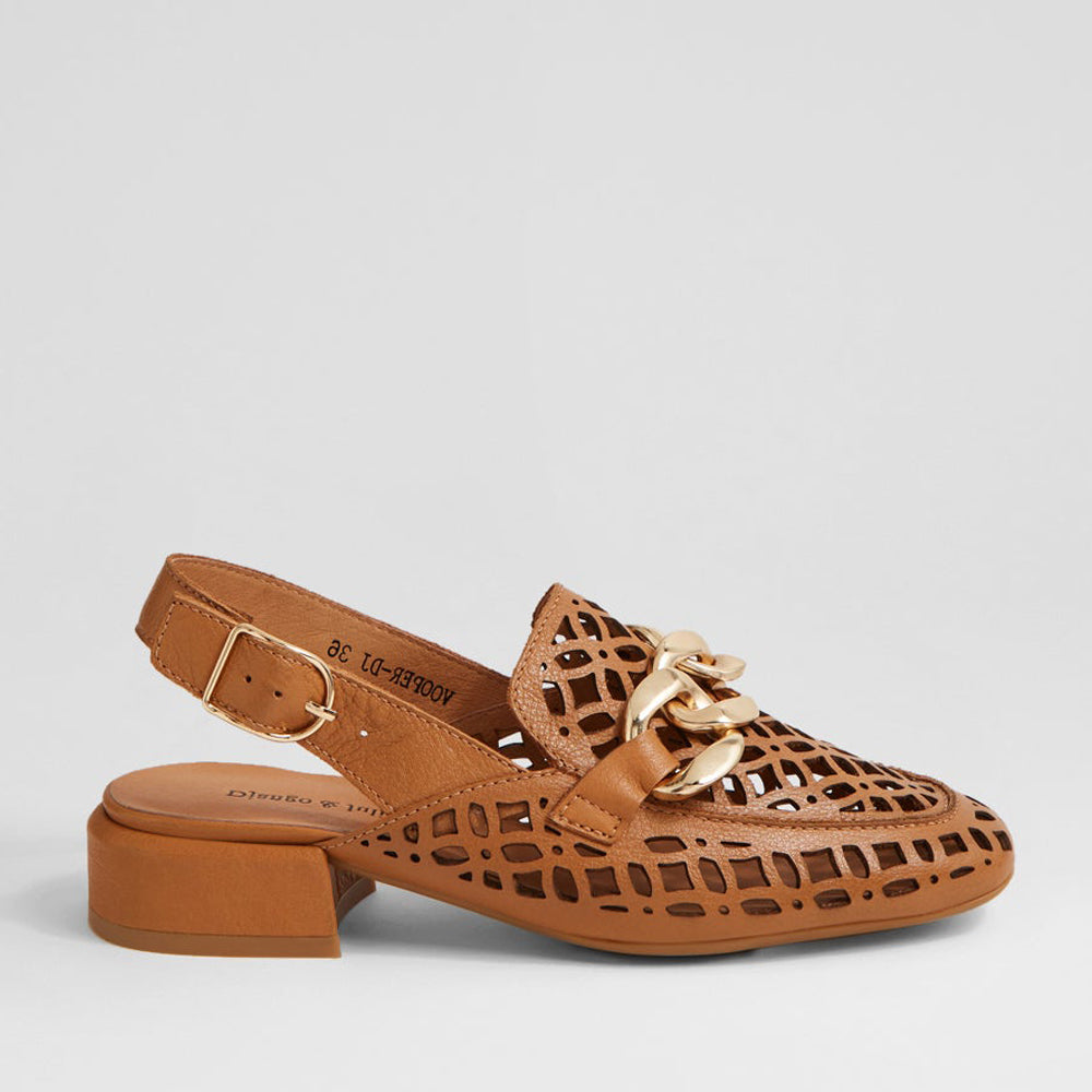 DJANGO & JULIETTE VOOPER DK TAN - Women Sandals - Collective Shoes 
