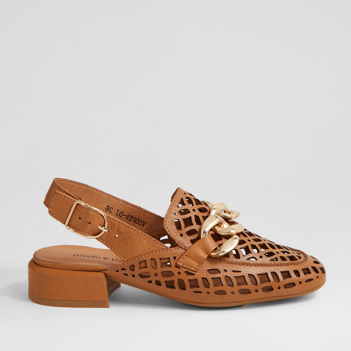 DJANGO & JULIETTE VOOPER DK TAN - Women Sandals - Collective Shoes 