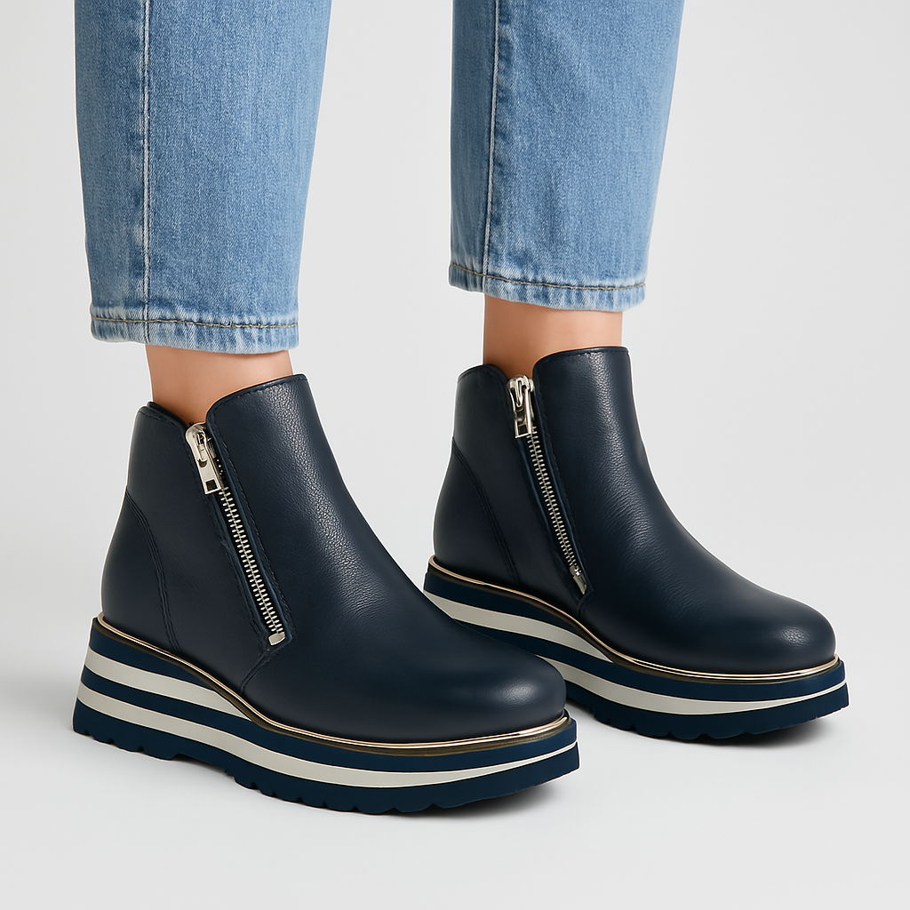 DJANGO & JULIETTE EVOL NAVY - Women Boots - Collective Shoes 