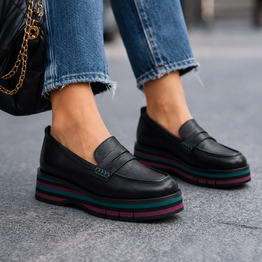 DJANGO & JULIETTE GLAMMS BLACK LEATHER