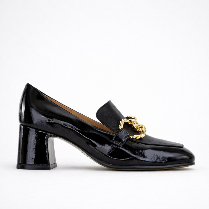 DJANGO & JULIETTE KEEFE BLACK PATENT - Women Heels - Collective Shoes 