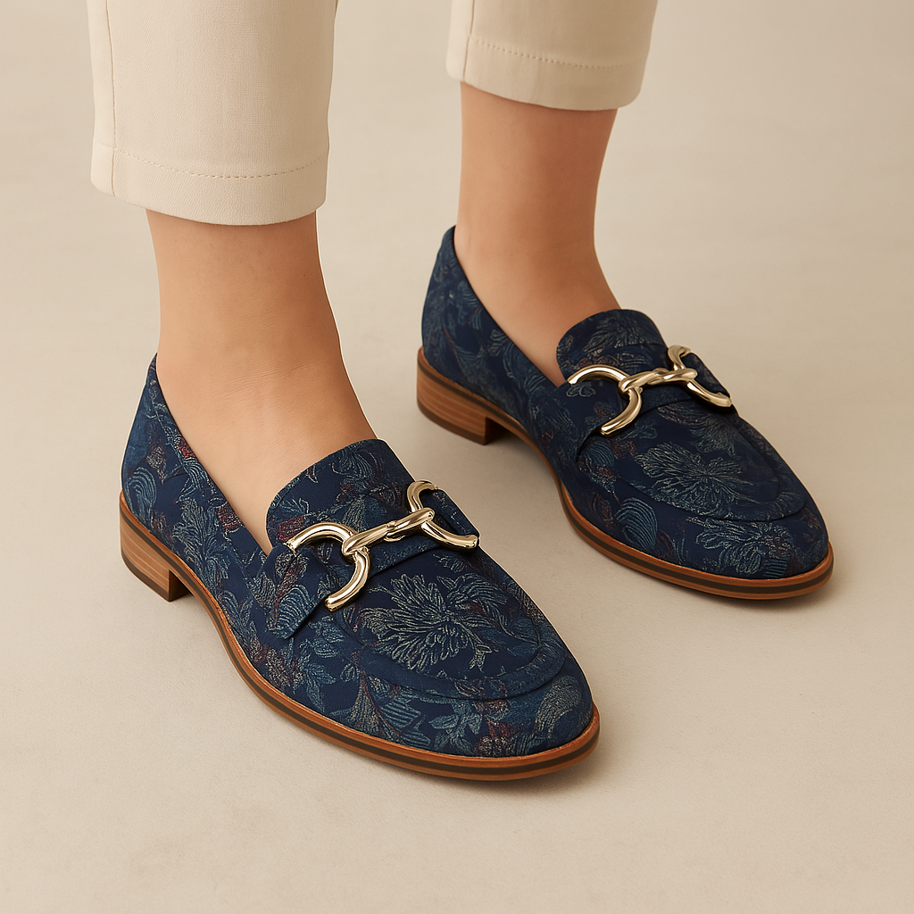 DJANGO & JULIETTE LANNCIS NAVY REGAL - Women Loafers - Collective Shoes 
