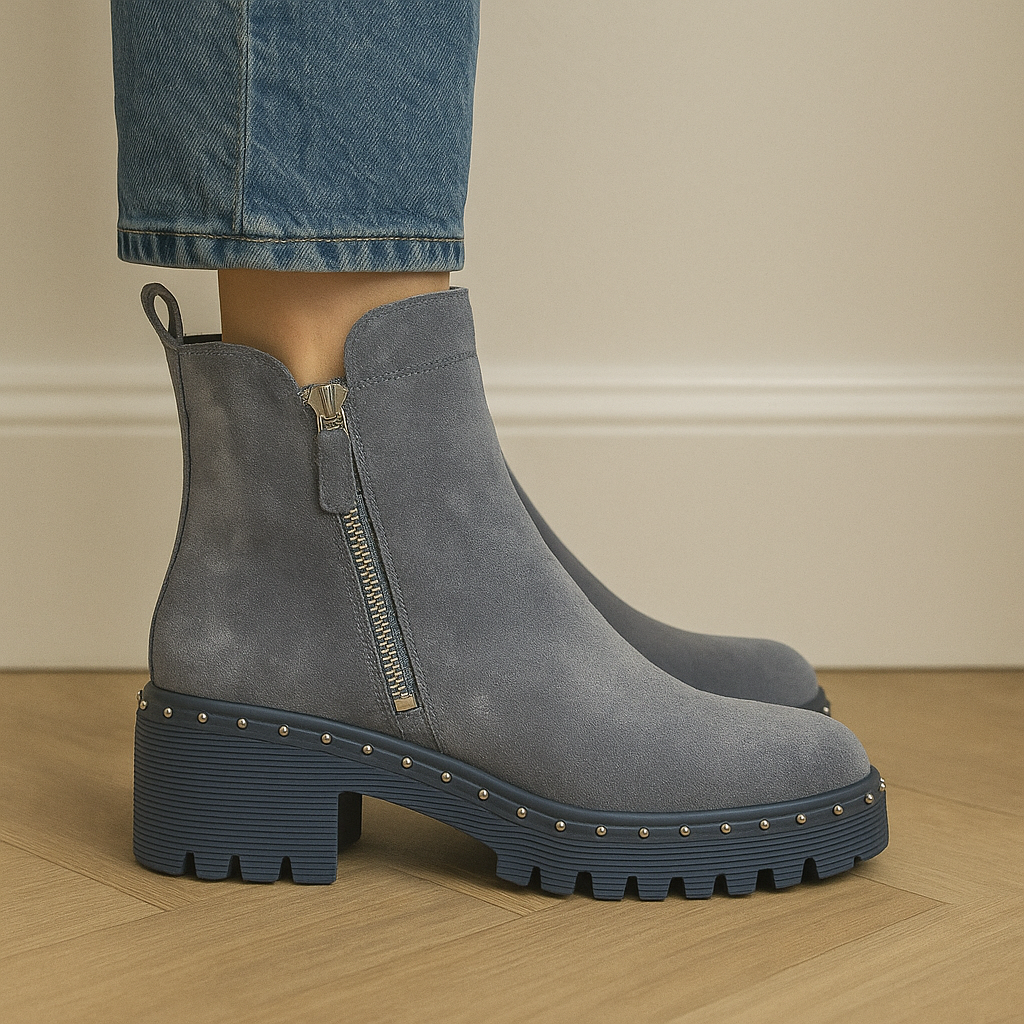 DJANGO & JULIETTE OSPOTT WASHED DENIM - Women Boots - Collective Shoes 