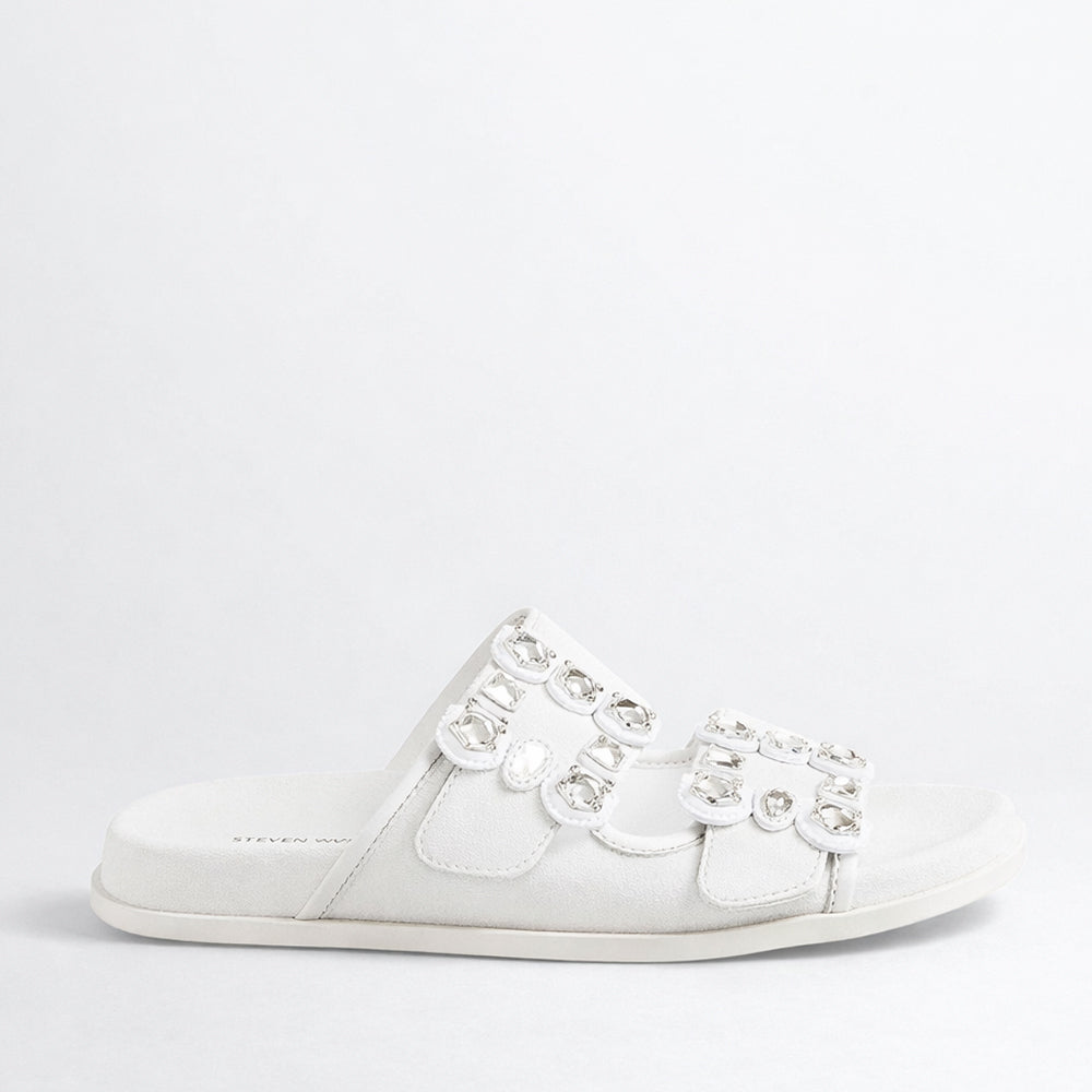 DJANGO & JULIETTE TOLINE WHITE MESH - Women slippers - Collective Shoes 