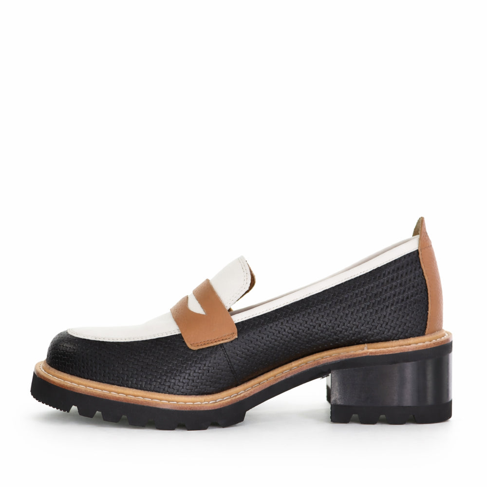 BRESLEY DELMIRA BLACK COMBO - Women Loafers - Collective Shoes 