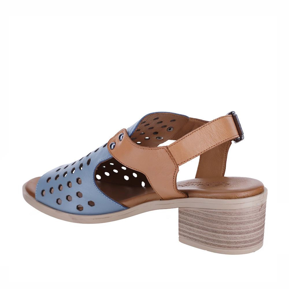 LE SANSA DOHA NAVY TAN - Women Sandals - Collective Shoes 