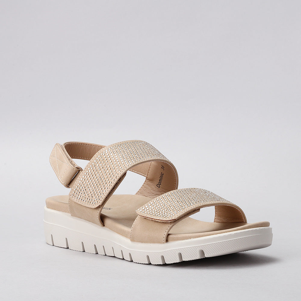 CC RESORTS DOMINIC BEIGE - Women Sandals - Collective Shoes 