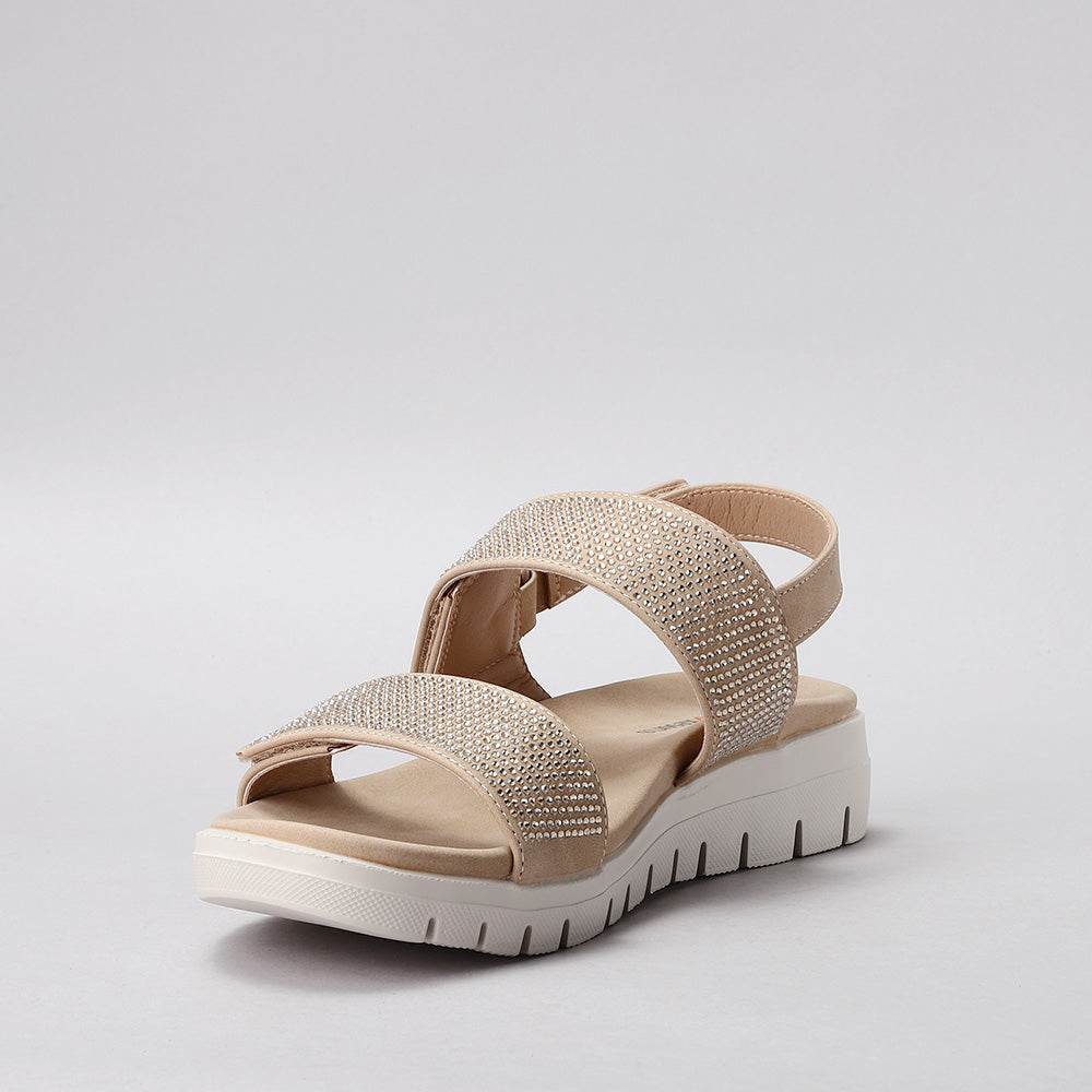 CC RESORTS DOMINIC BEIGE - Women Sandals - Collective Shoes 