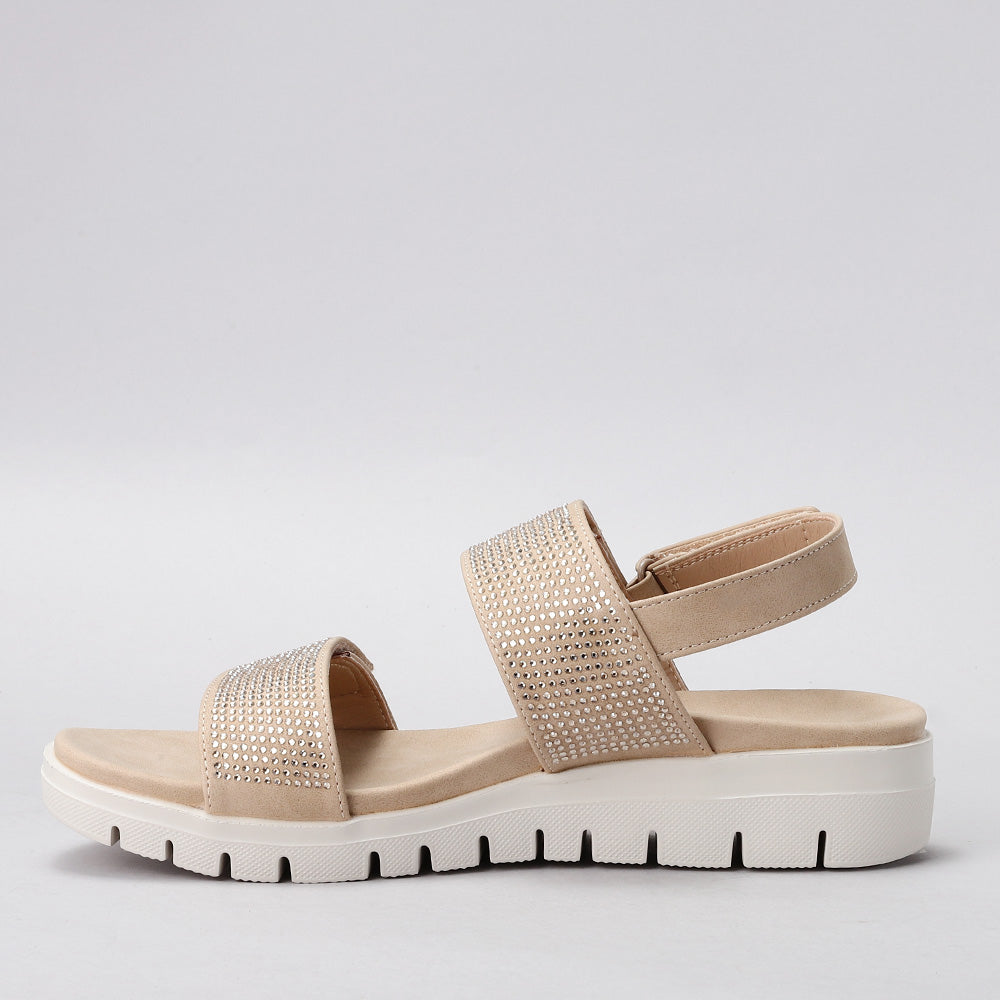 CC RESORTS DOMINIC BEIGE - Women Sandals - Collective Shoes 