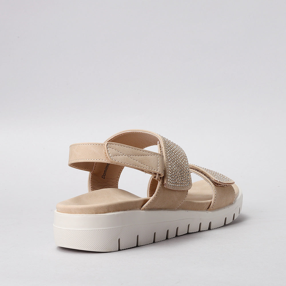 CC RESORTS DOMINIC BEIGE - Women Sandals - Collective Shoes 