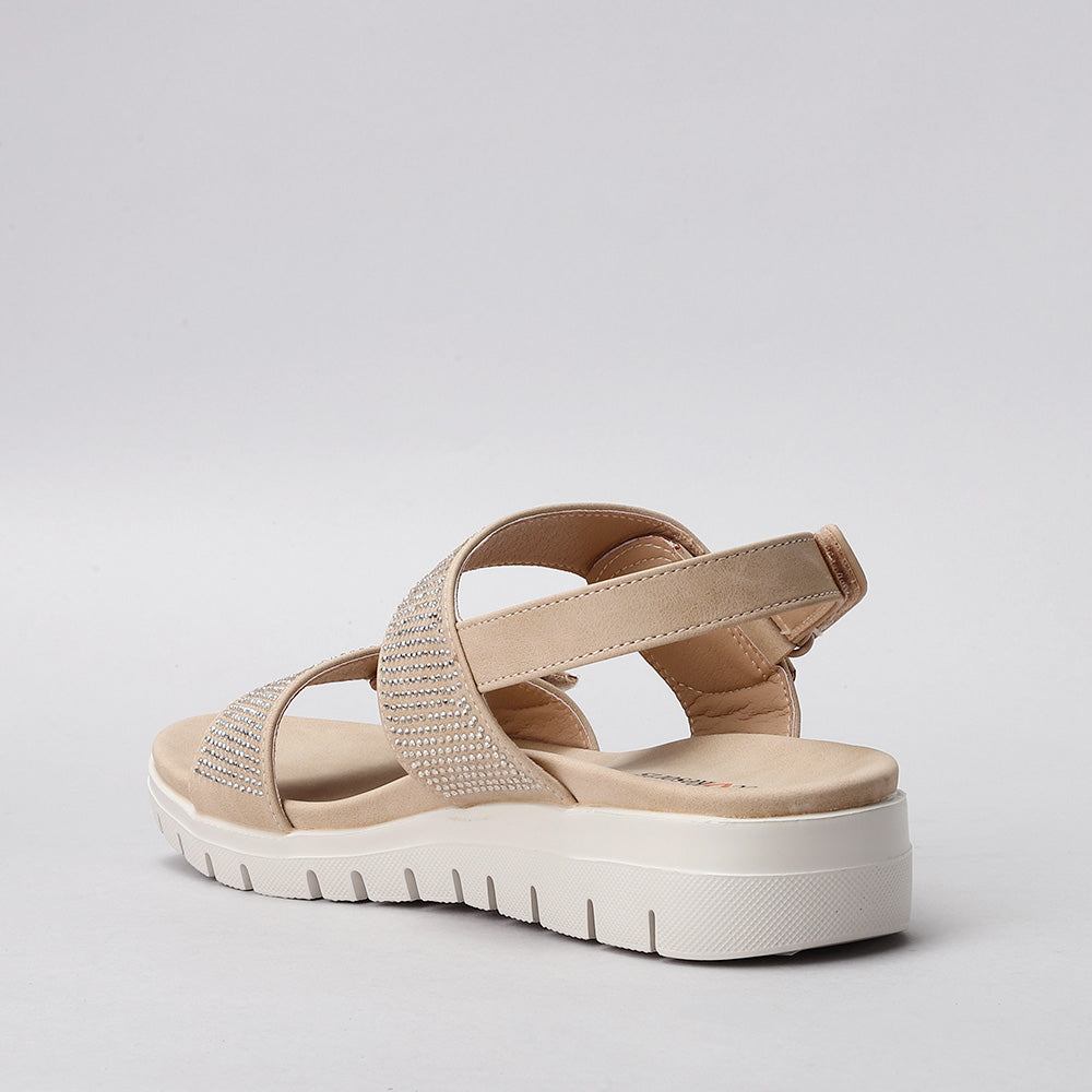 CC RESORTS DOMINIC BEIGE - Women Sandals - Collective Shoes 