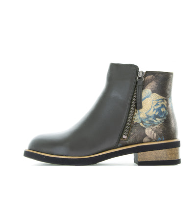 BRESLEY DUNGEON MILITARY/VINTAGE FLORAL - Women Boots - Collective Shoes 