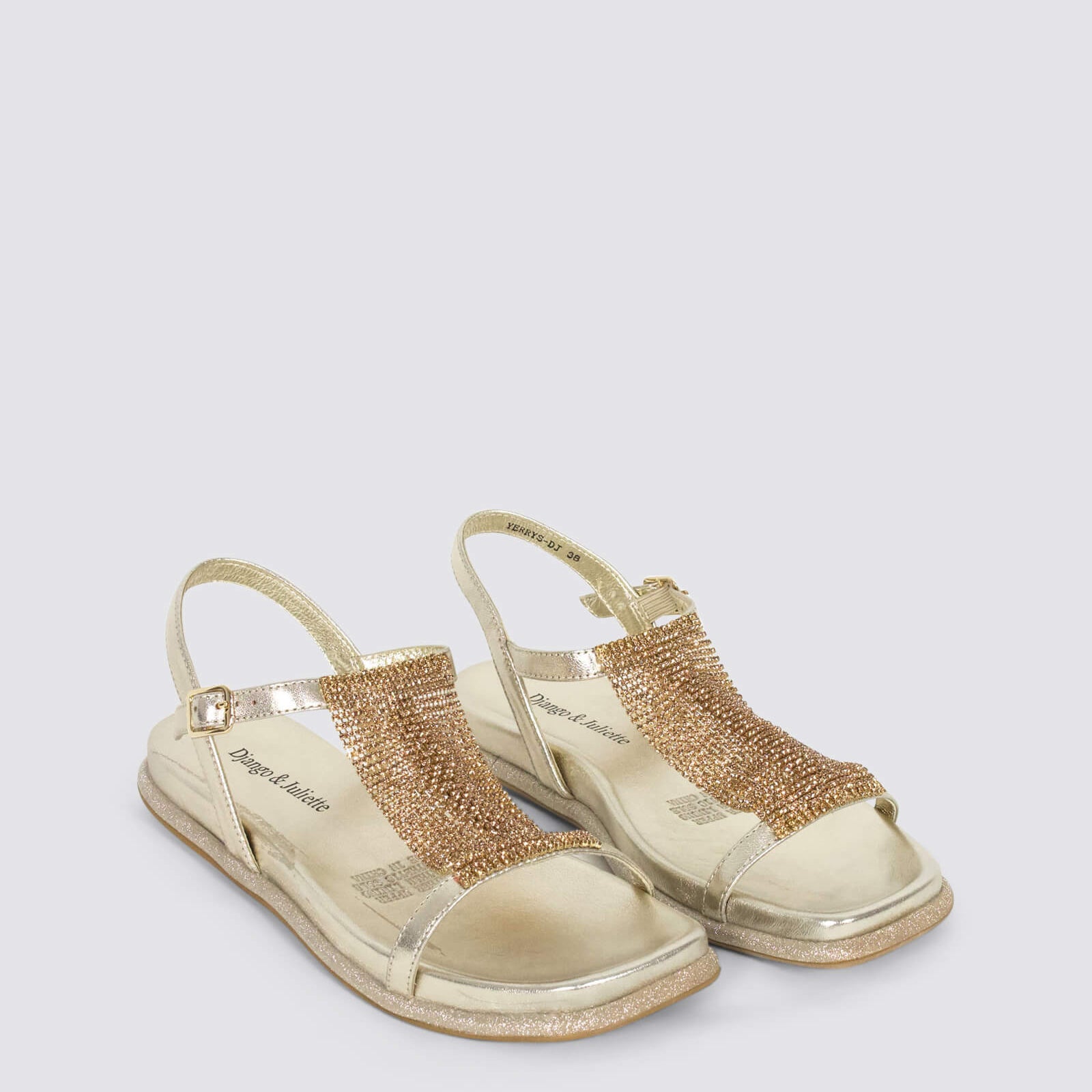 DJANGO & JULIETTE YERRYS PALE GOLD - Women Sandals - Collective Shoes 