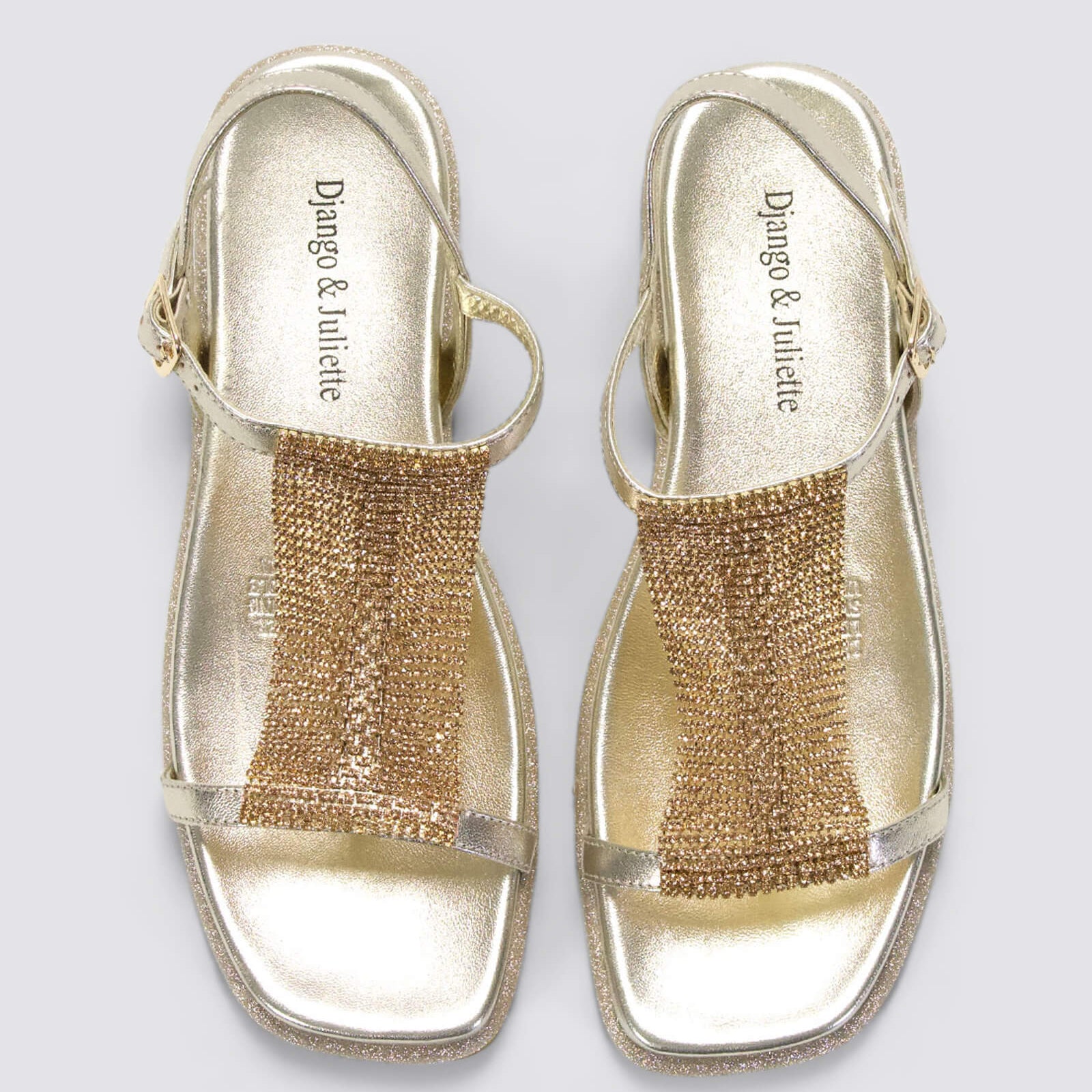 DJANGO & JULIETTE YERRYS PALE GOLD - Women Sandals - Collective Shoes 