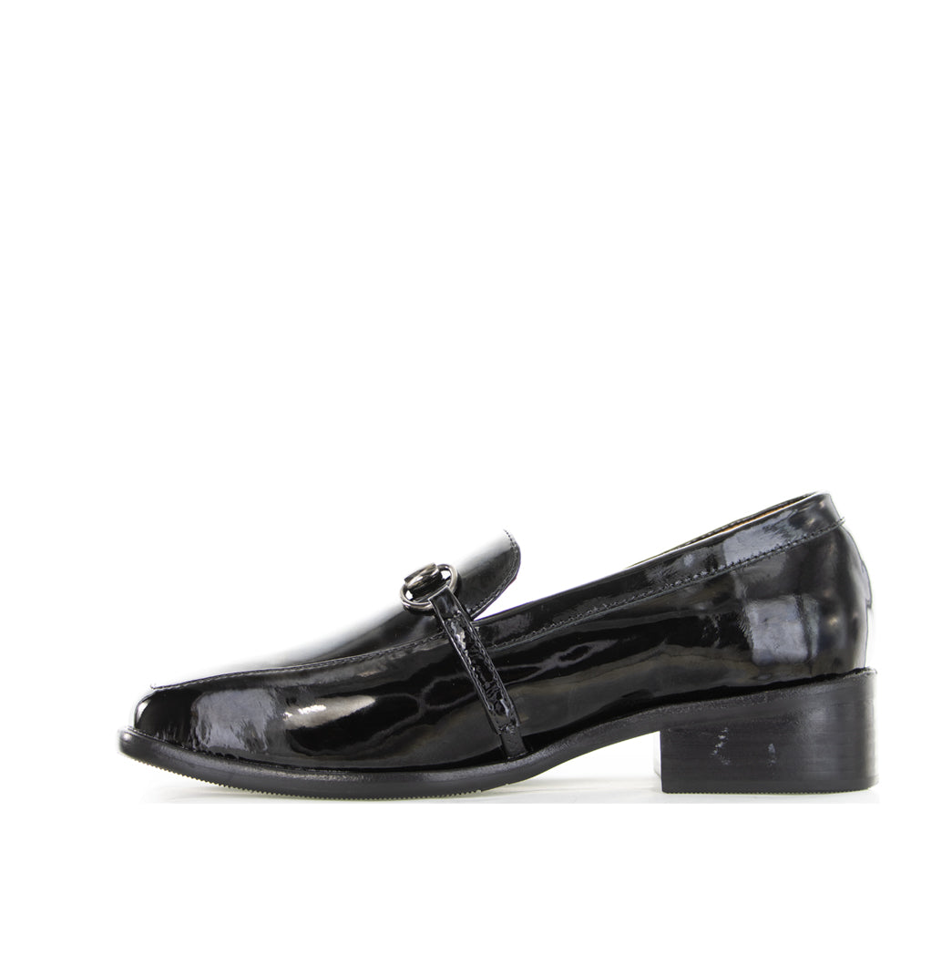 LESANSA DJANGO BLACK PATENT - Women Loafers - Collective Shoes 