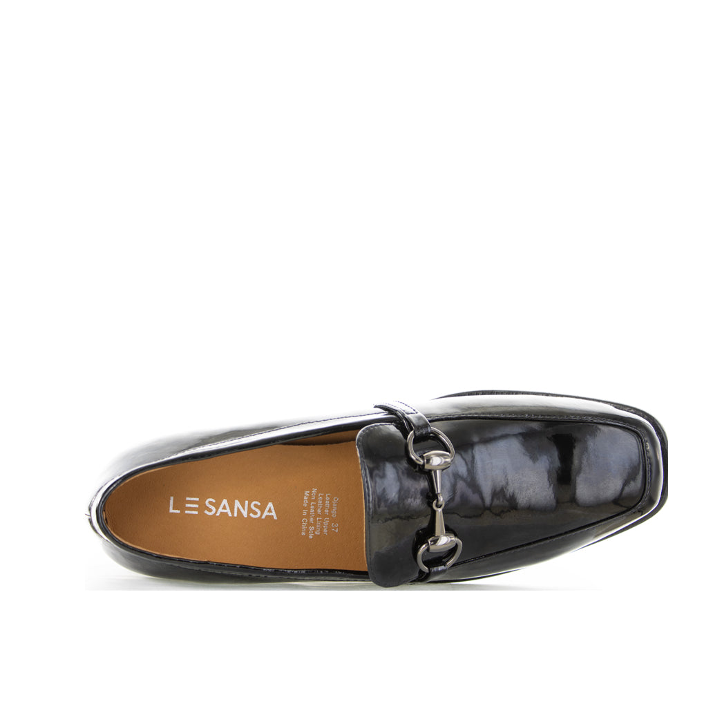 LESANSA DJANGO BLACK PATENT - Women Loafers - Collective Shoes 