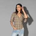 Load image into Gallery viewer, DRAMA THE LABEL VENICE TOP GROUND CHECK Women Tops, Blouses, Cami's & Tee's - Zeke Collection NZ
