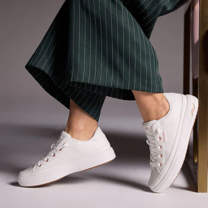 SKECHERS ARCH FIT ARCADE WHITE - Women Sneakers - Collective Shoes 