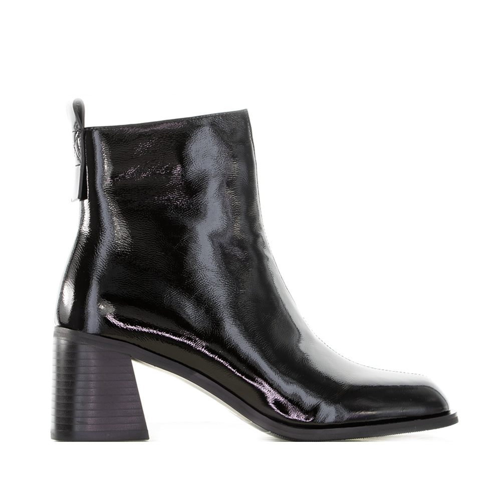 MILA RAINE EARTH BLACK PATENT - Women boots - Collective Shoes 