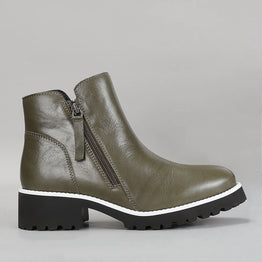 LE SANSA EAST OLIVE - Women Boots - Collective Shoes 