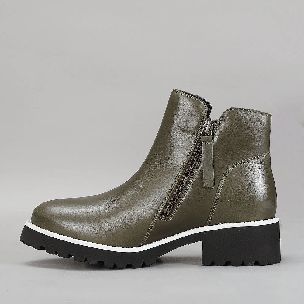 LE SANSA EAST OLIVE - Women Boots - Collective Shoes 