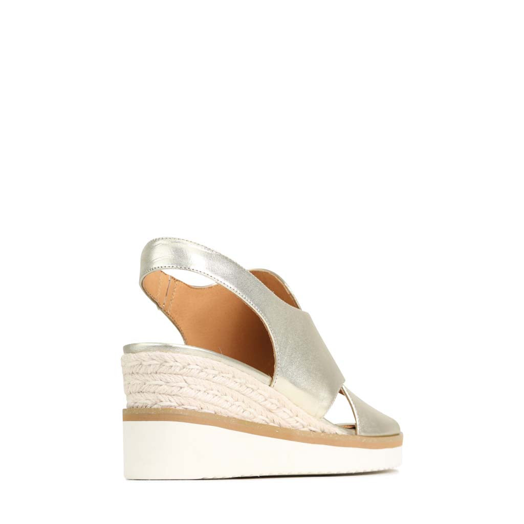 EOS LAZING CHAMPAGNE - Women Sandals - Collective Shoes 