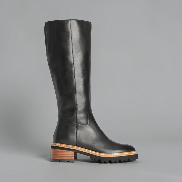 EOS LINDETA BLACK - Women High Boots - Collective Shoes 