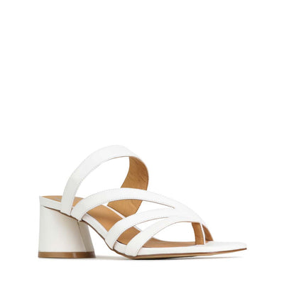 EOS PERRI WHITE - Women Heels - Collective Shoes 