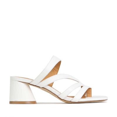EOS PERRI WHITE - Women Heels - Collective Shoes 