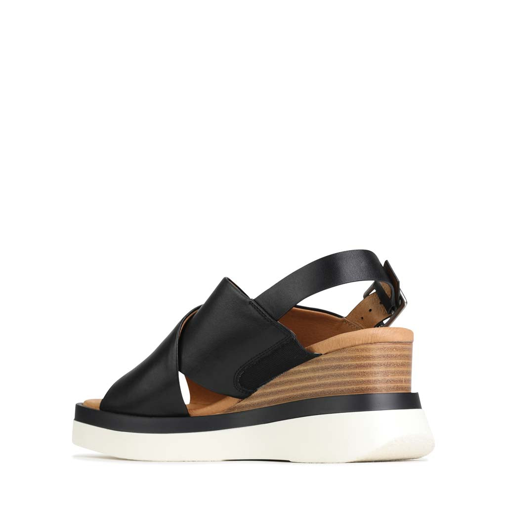 EOS SASILLE BLACK - Women Sandals - Collective Shoes 