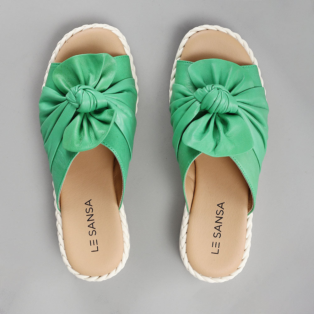 LE SANSA EUDORE FERN GREEN - Women Slides - Collective Shoes 